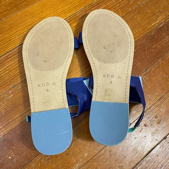 Kelsi Dagger Women’s Size 9 Brooklyn Rogan Sandals Blue Slingback Flats Suede - Picture 10 of 10